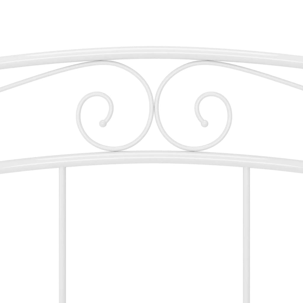 Sängynrunko valkoinen metalli 140x200 cm - Sisustajankoti.fi