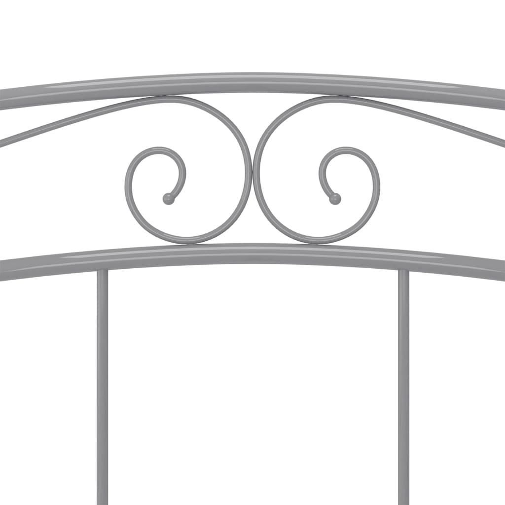 Sängynrunko harmaa metalli 200x200 cm - Sisustajankoti.fi