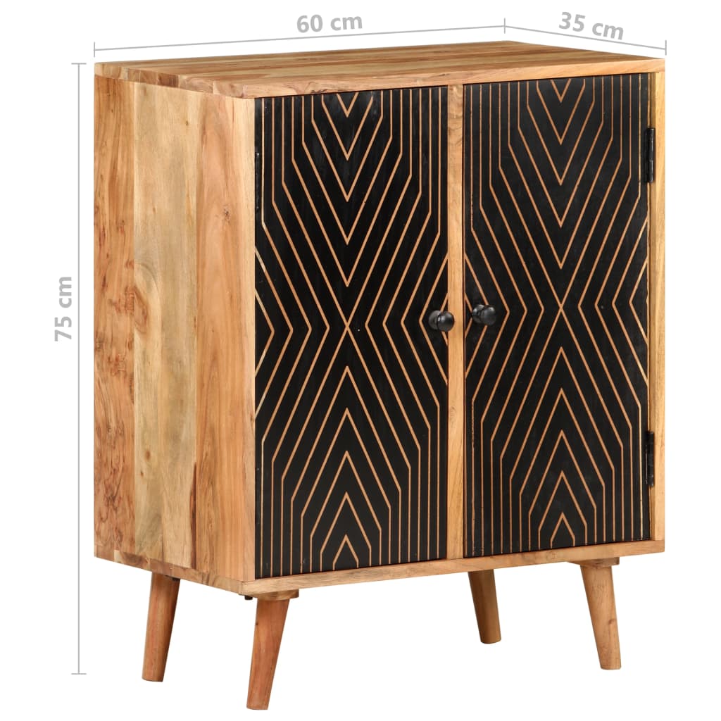 Senkki 60x35x75 cm täysi akaasiapuu - Sisustajankoti.fi