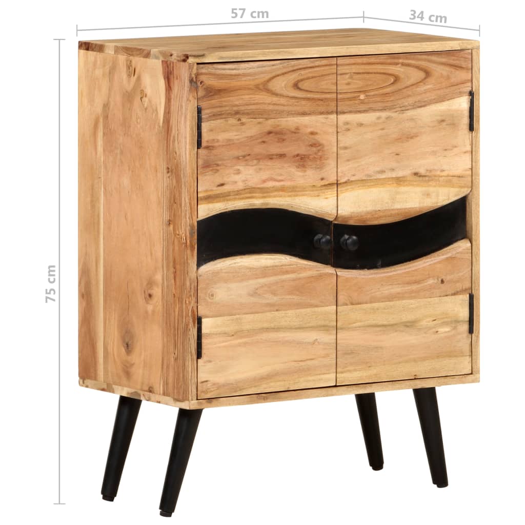 Senkki 57x34x75 cm täysi akaasiapuu - Sisustajankoti.fi