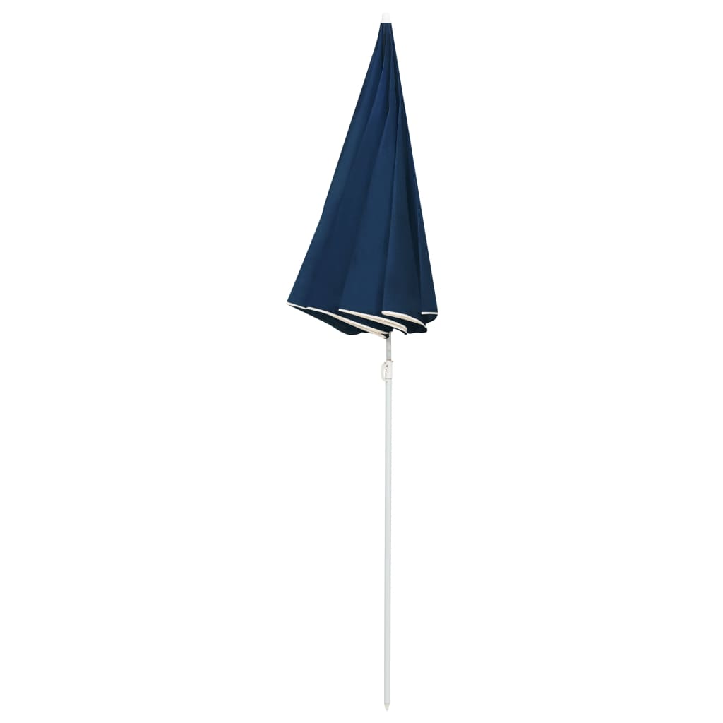 Aurinkovarjo terästanko sininen 180 cm - Sisustajankoti.fi