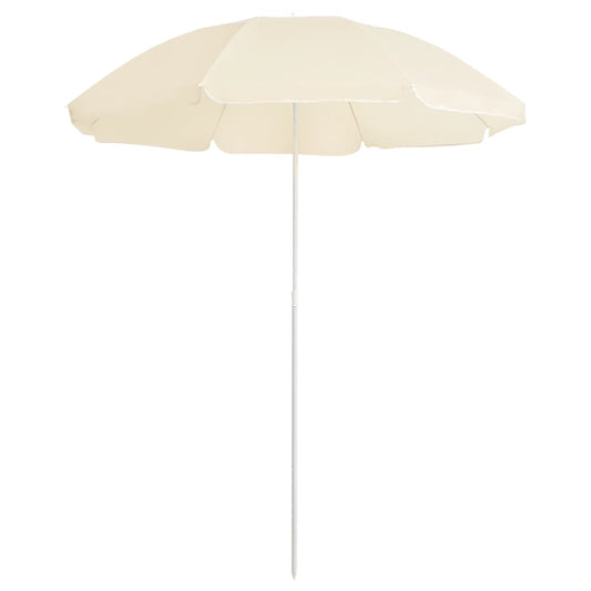 Aurinkovarjo terästanko hiekka 180 cm - Sisustajankoti.fi