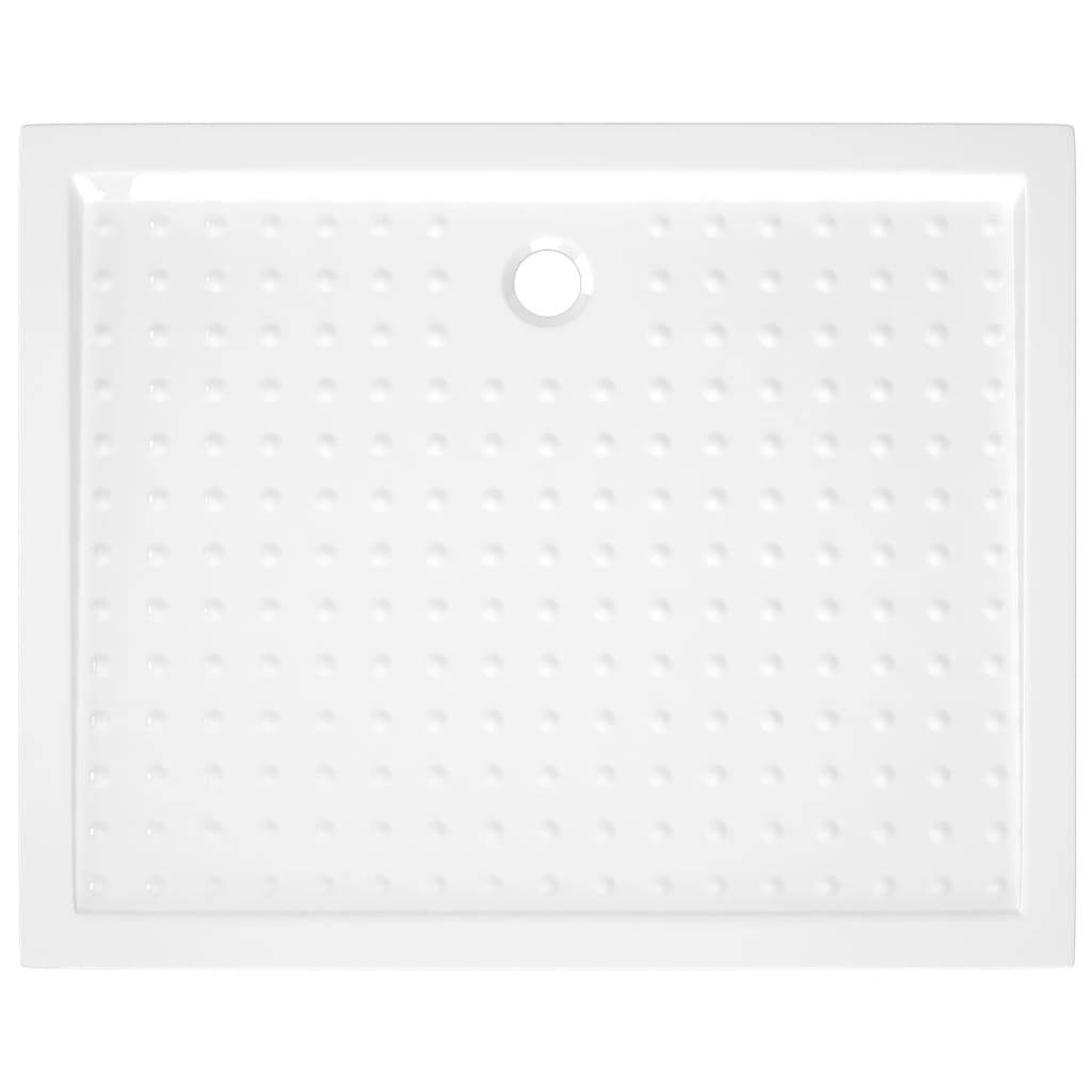 Suihkualusta valkoinen 80x100x4 cm ABS - Sisustajankoti.fi