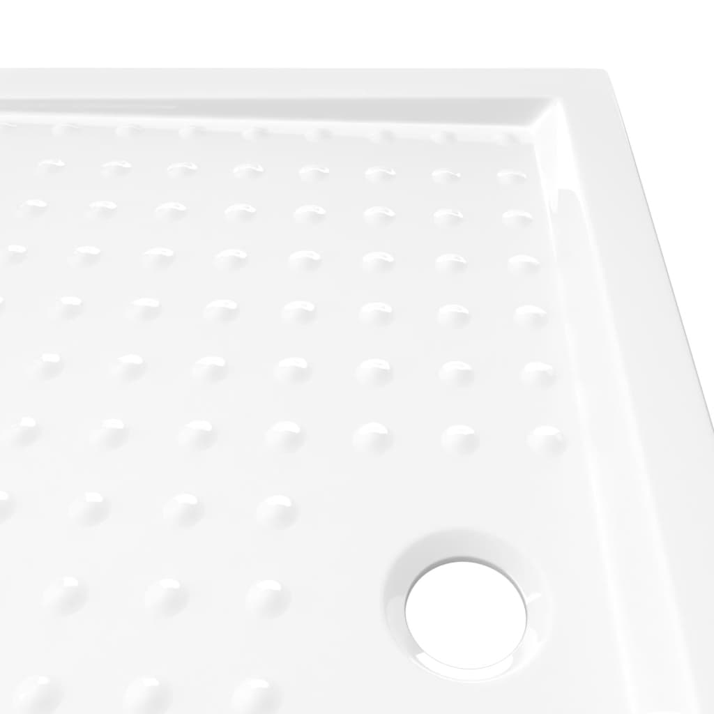 Suihkualusta valkoinen 80x100x4 cm ABS - Sisustajankoti.fi