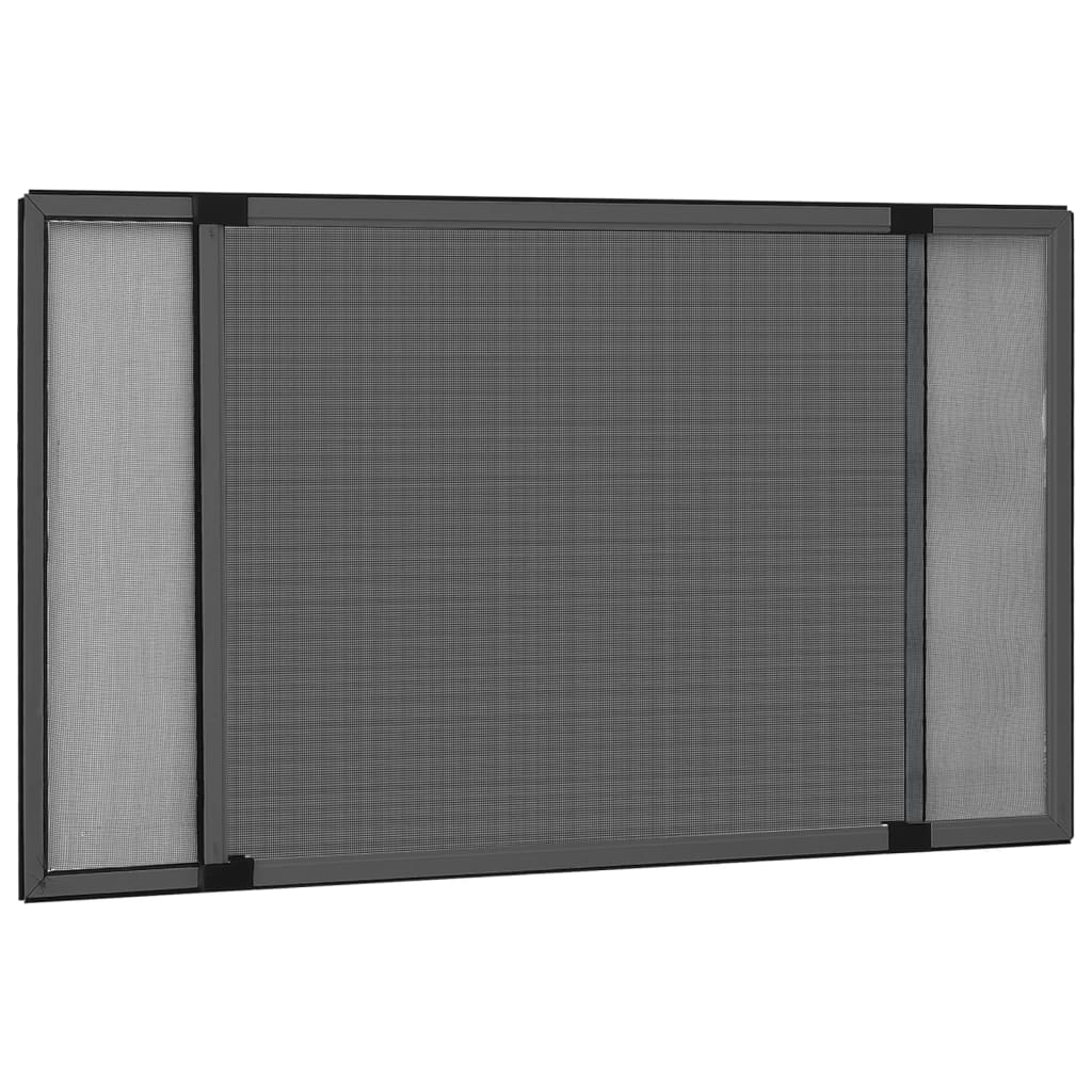 Jatkettava hyönteisverkko ikkunaan antrasiitti (100-193)x75 cm - Sisustajankoti.fi