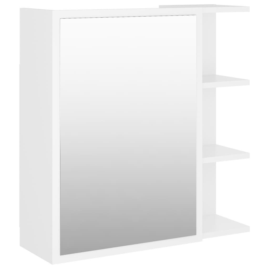 Kylpyhuoneen peilikaappi valkoinen 62,5x20,5x64 cm - Sisustajankoti.fi