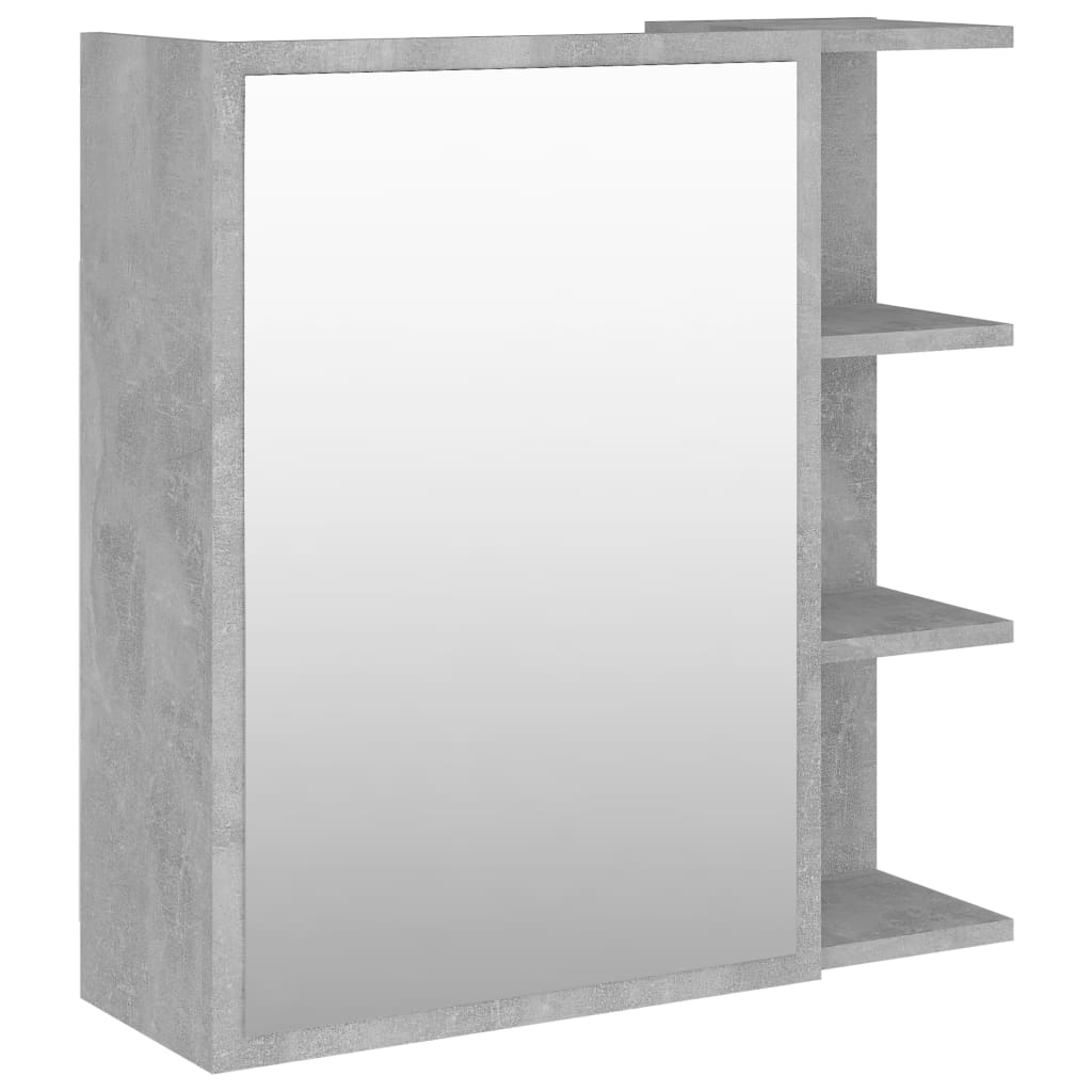 Kylpyhuoneen peilikaappi betoninharmaa 62,5x20,5x64cm - Sisustajankoti.fi