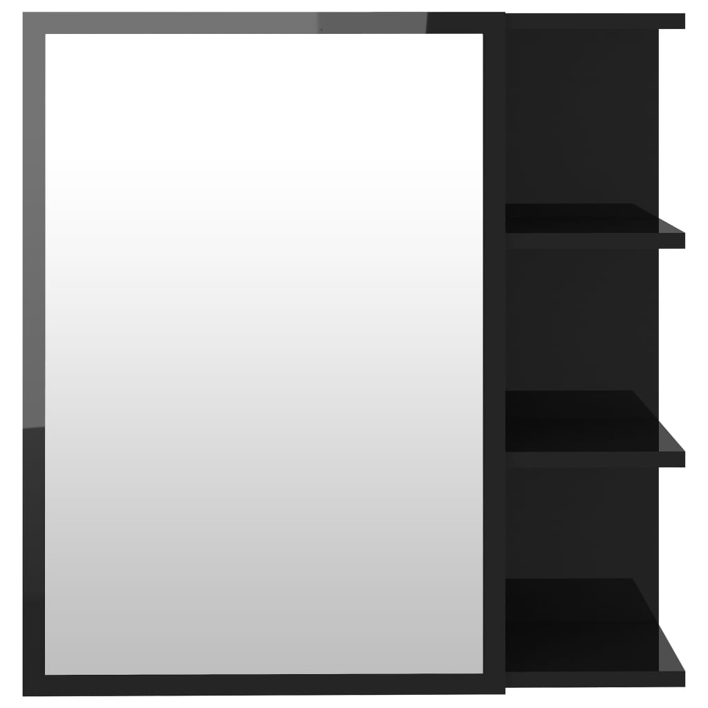 Kylpyhuoneen peilikaappi kk-musta 62,5x20,5x64 cm - Sisustajankoti.fi