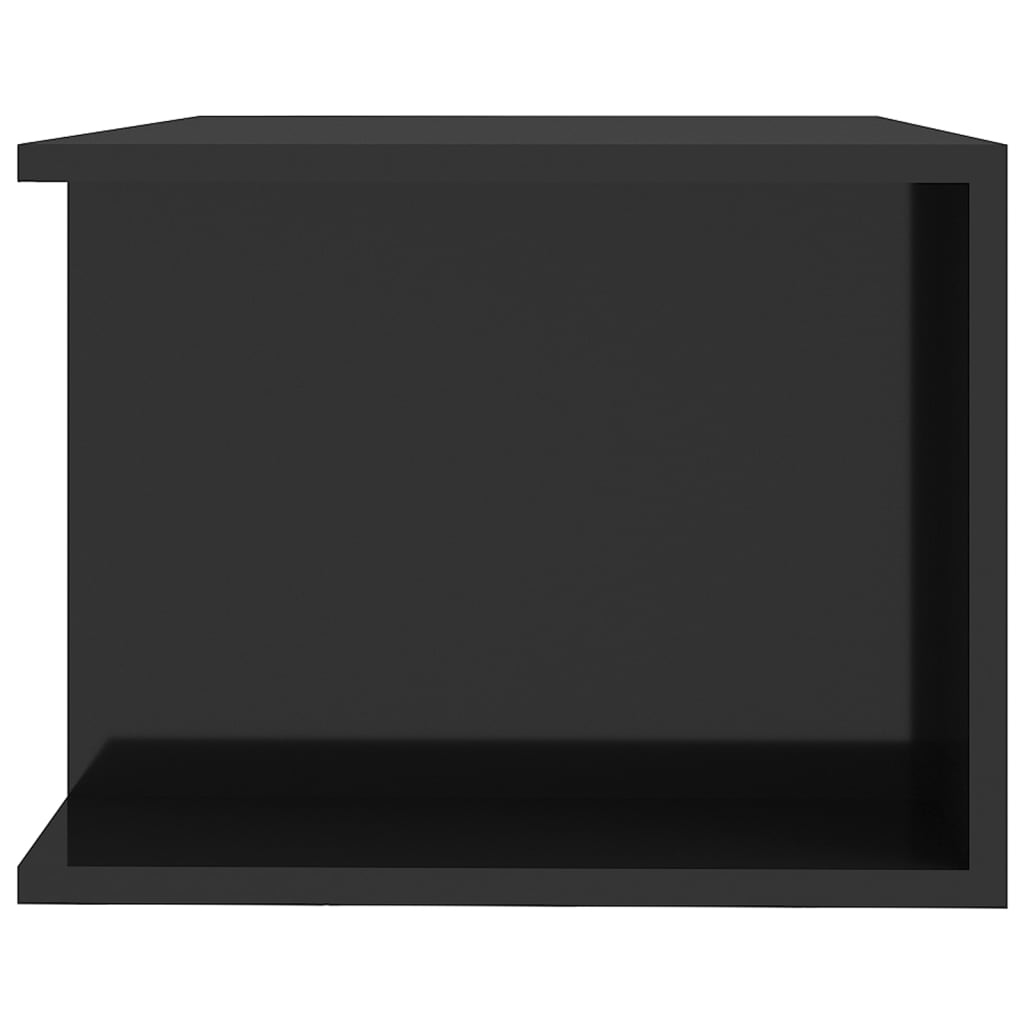 TV-taso LED-valoilla korkeakiilto musta 90x39x30 cm - Sisustajankoti.fi