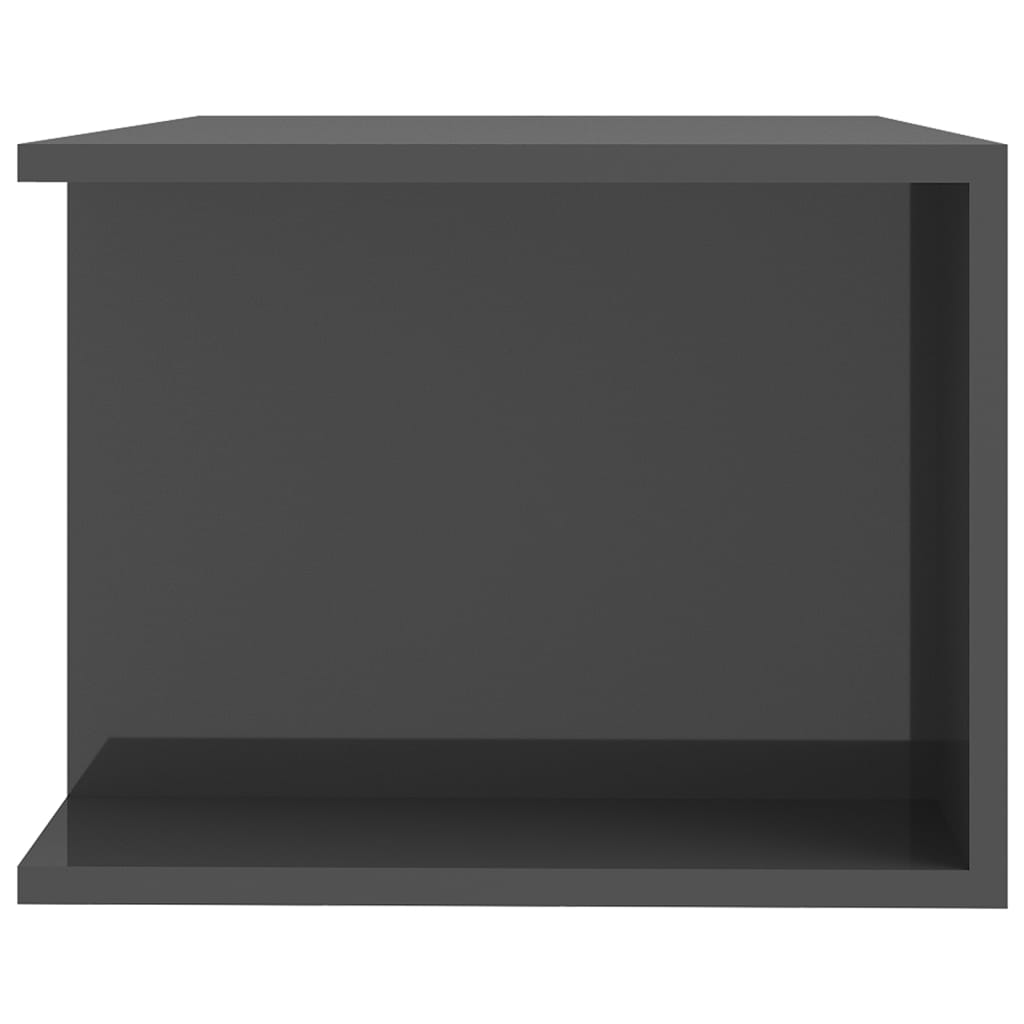 TV-taso LED-valoilla korkeakiilto harmaa 90x39x30 cm - Sisustajankoti.fi