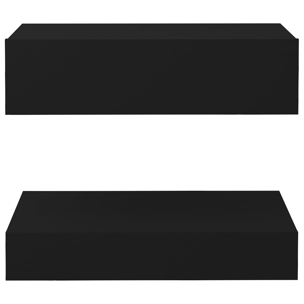 TV-taso LED-valoilla musta 60x35 cm - Sisustajankoti.fi