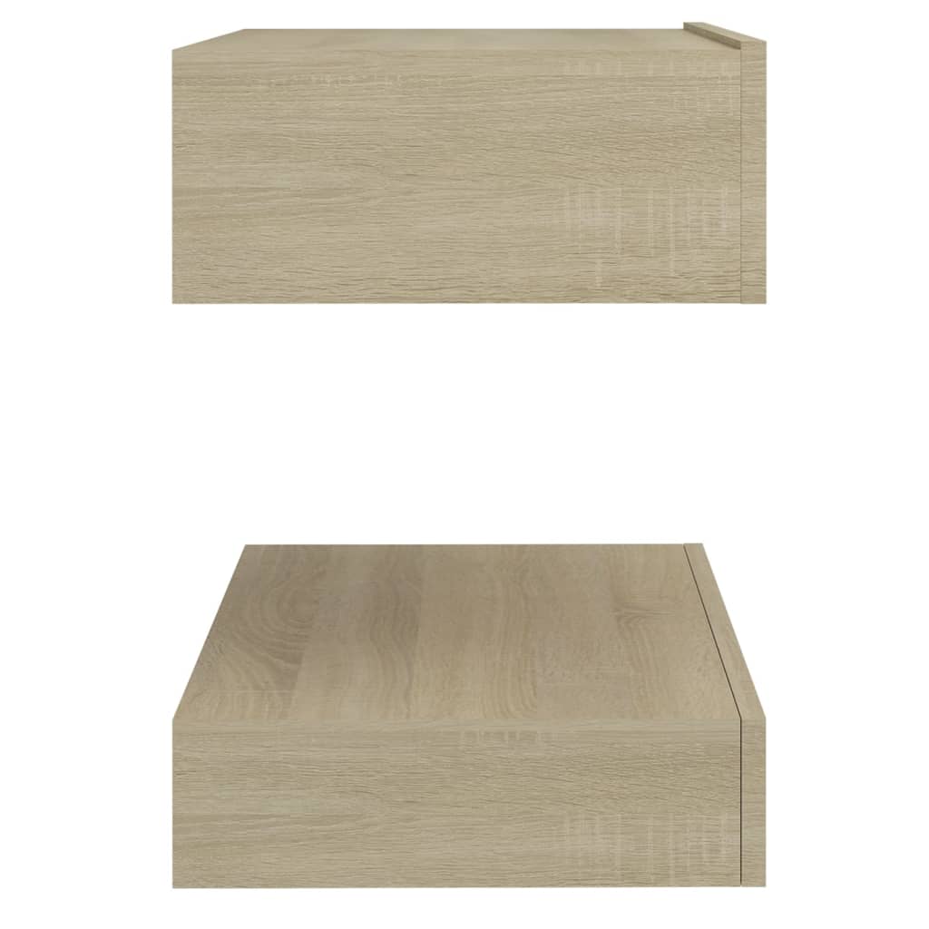 TV-taso LED-valoilla Sonoma-tammi 60x35 cm - Sisustajankoti.fi
