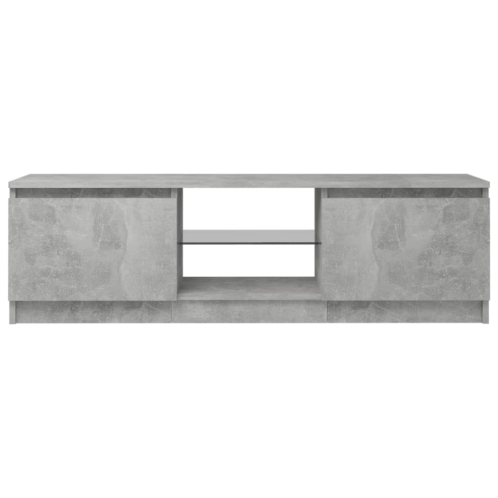 TV-taso LED-valoilla betoninharmaa 120x30x35,5 cm - Sisustajankoti.fi