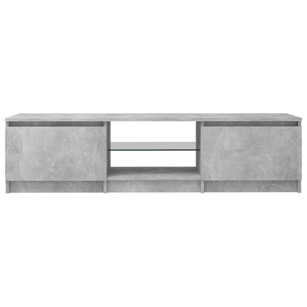TV-taso LED-valoilla betoninharmaa 140x40x35,5 cm - Sisustajankoti.fi