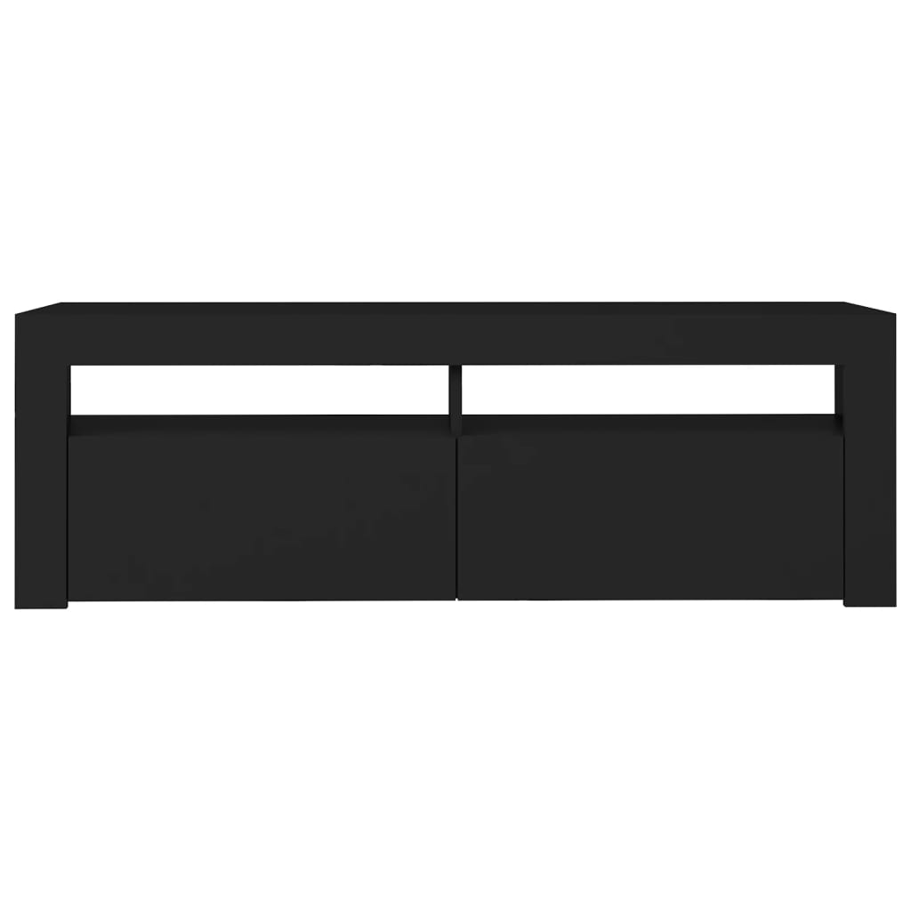 TV-taso LED-valoilla musta 120x35x40 cm - Sisustajankoti.fi