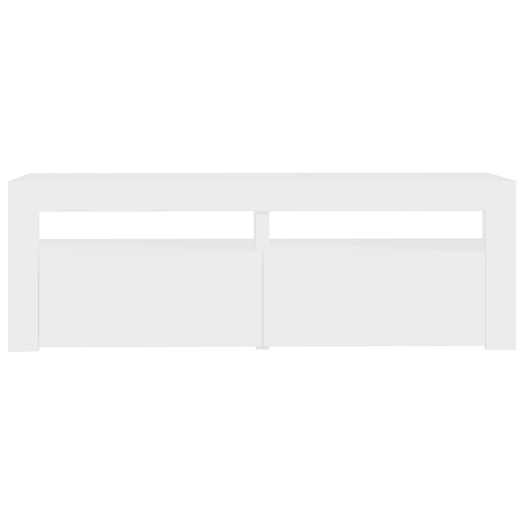 TV-taso LED-valoilla valkoinen 120x35x40 cm - Sisustajankoti.fi