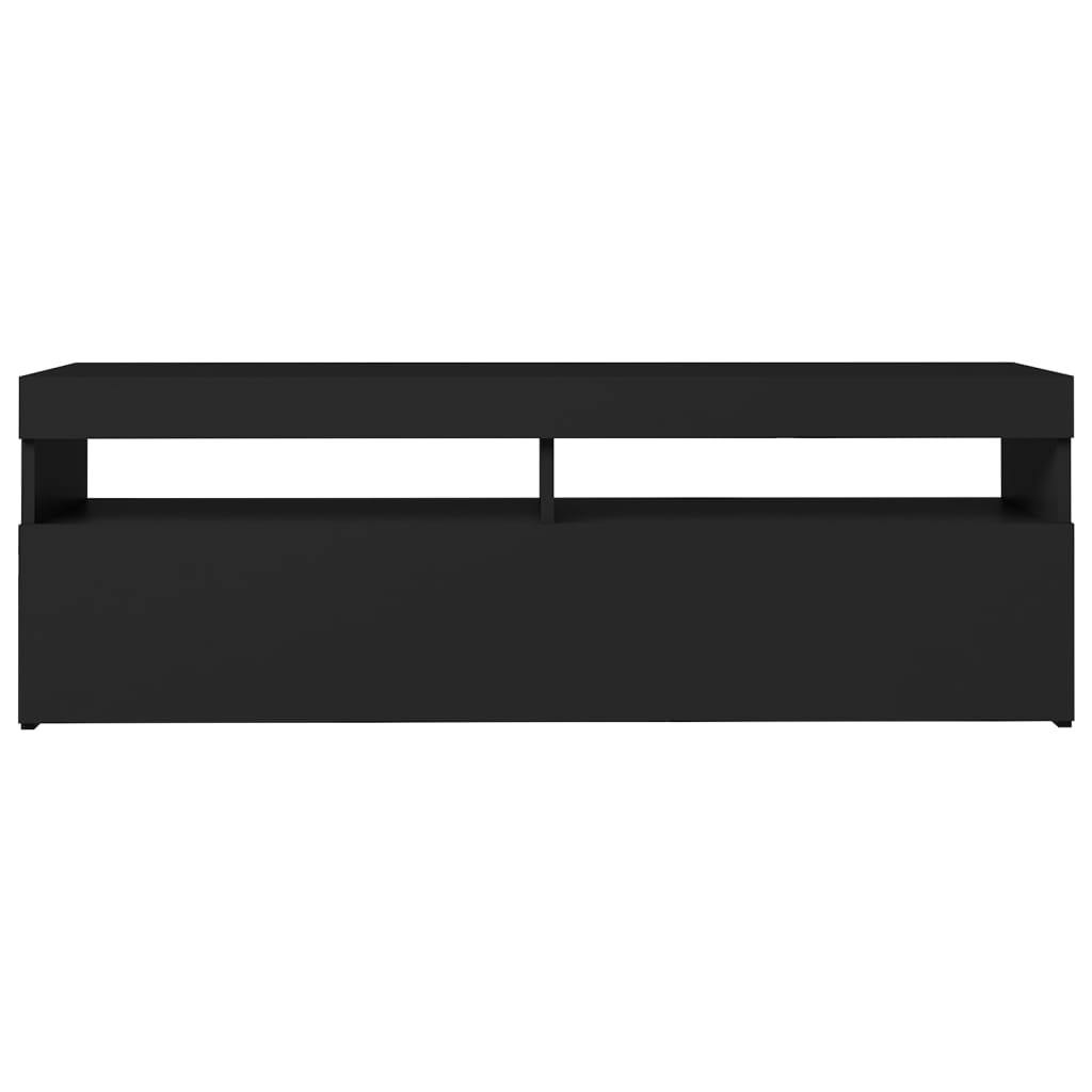 TV-taso LED-valoilla musta 120x35x40 cm - Sisustajankoti.fi