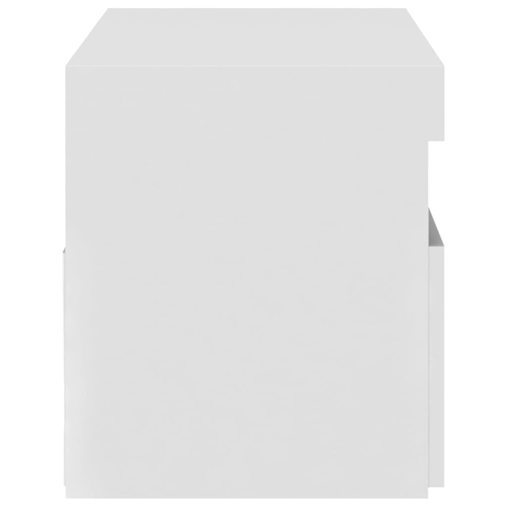 TV-taso LED-valoilla valkoinen 75x35x40 cm - Sisustajankoti.fi