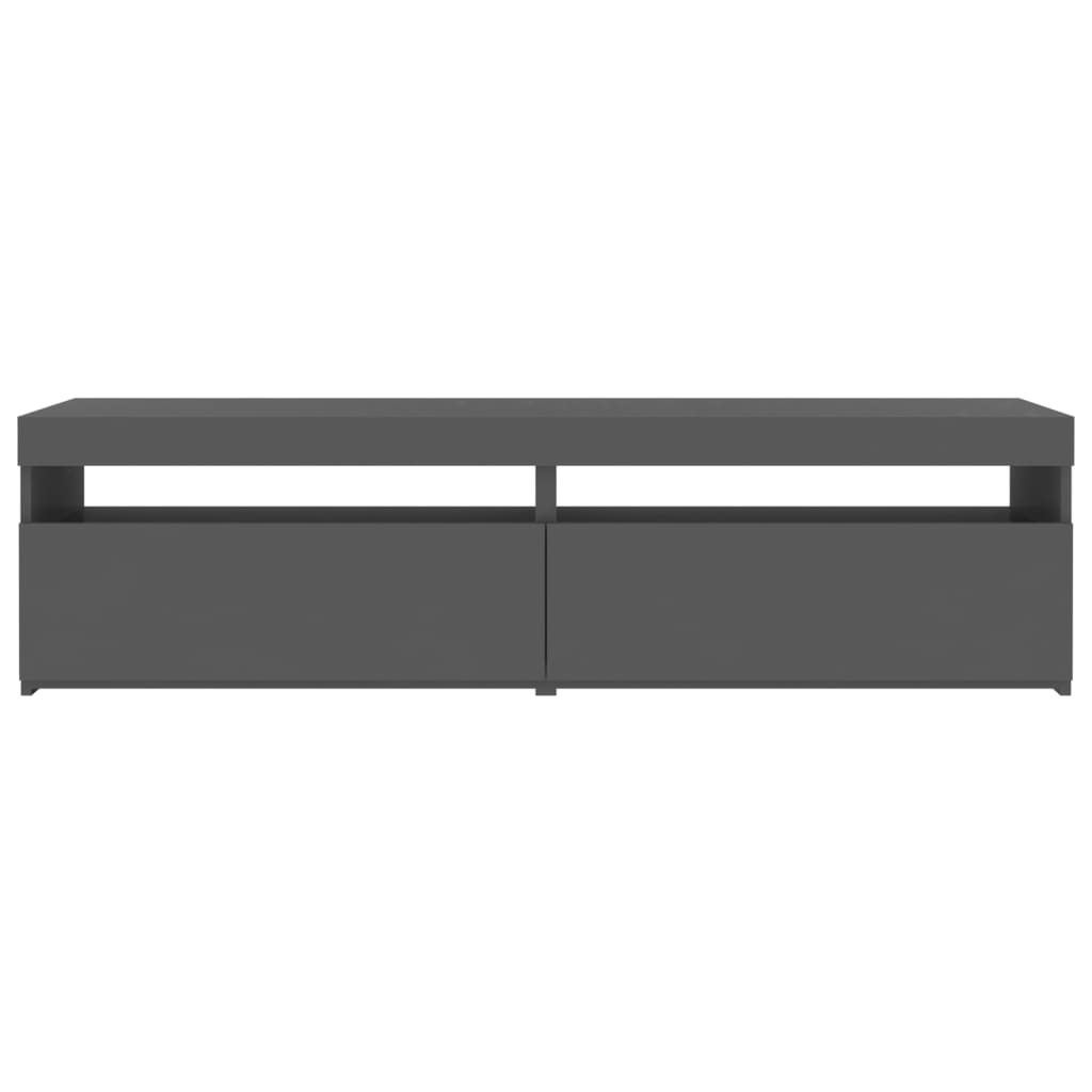 TV-tasot 2 kpl LED-valoilla harmaa 75x35x40 cm - Sisustajankoti.fi