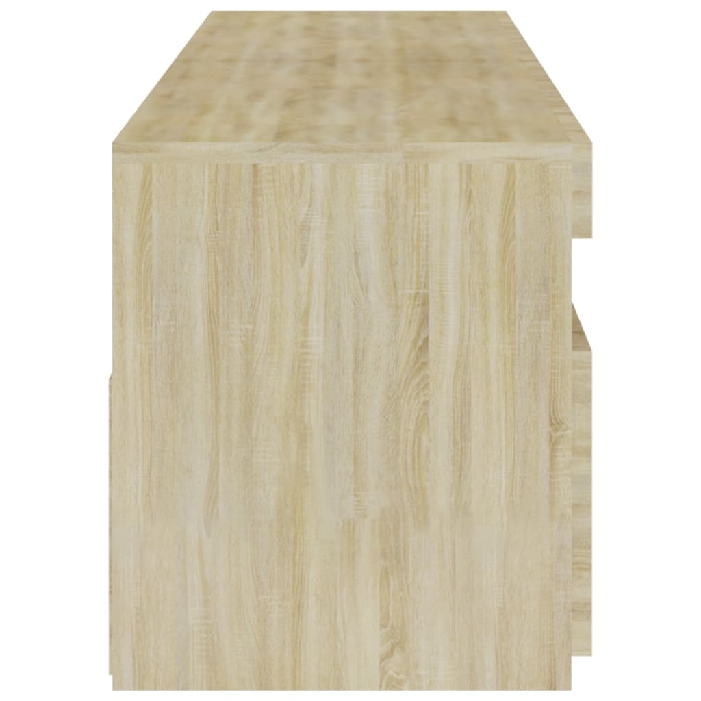 TV-tasot 2 kpl LED-valoilla Sonoma-tammi 75x35x40 cm - Sisustajankoti.fi