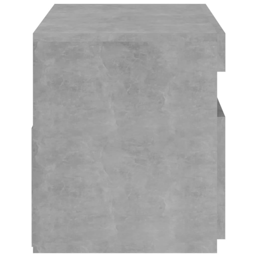 TV-taso LED-valoilla betoninharmaa 75x35x40 cm - Sisustajankoti.fi