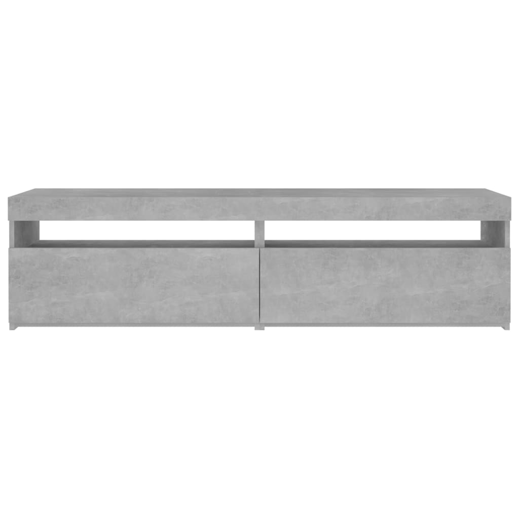TV-tasot 2 kpl LED-valoilla betoninharmaa 75x35x40 cm - Sisustajankoti.fi