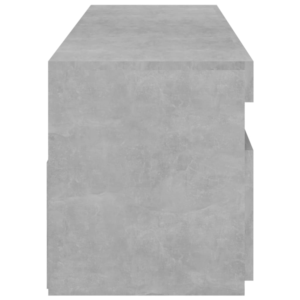 TV-tasot 2 kpl LED-valoilla betoninharmaa 75x35x40 cm - Sisustajankoti.fi