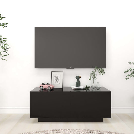 TV-taso musta 100x35x40 cm lastulevy - Sisustajankoti.fi