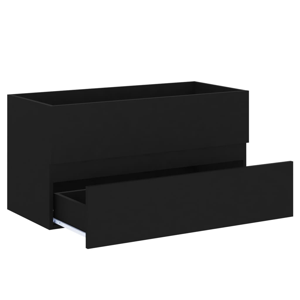 Allaskaappi musta 90x38,5x45 cm - Sisustajankoti.fi