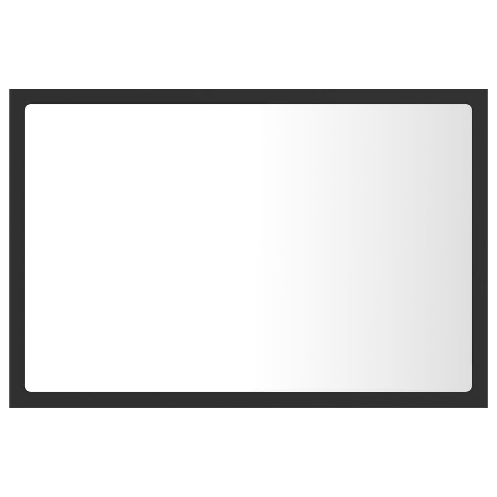 LED-kylpyhuonepeili harmaa 60x8,5x37 cm lastulevy - Sisustajankoti.fi