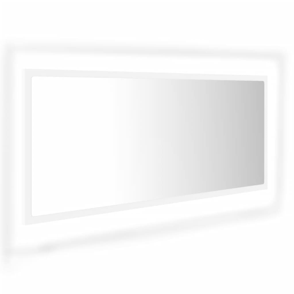 Kylpyhuonepeili LED valkoinen 100x8,5x37 cm - Sisustajankoti.fi