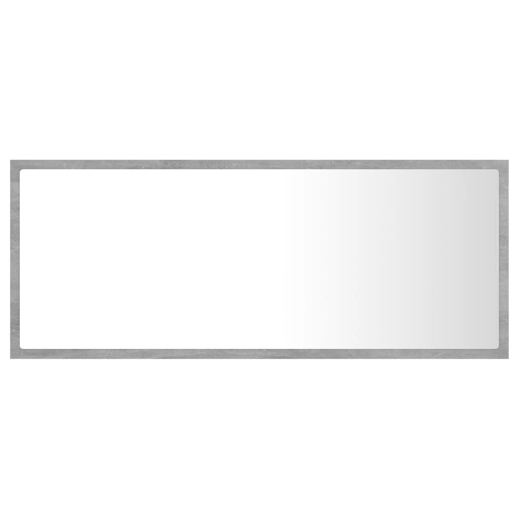 Kylpyhuonepeili LED betoninharmaa 100x8,5x37 cm - Sisustajankoti.fi