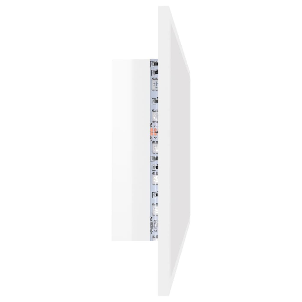 Kylpyhuonepeili LED korkeakiilto valk. 100x8,5x37 cm - Sisustajankoti.fi