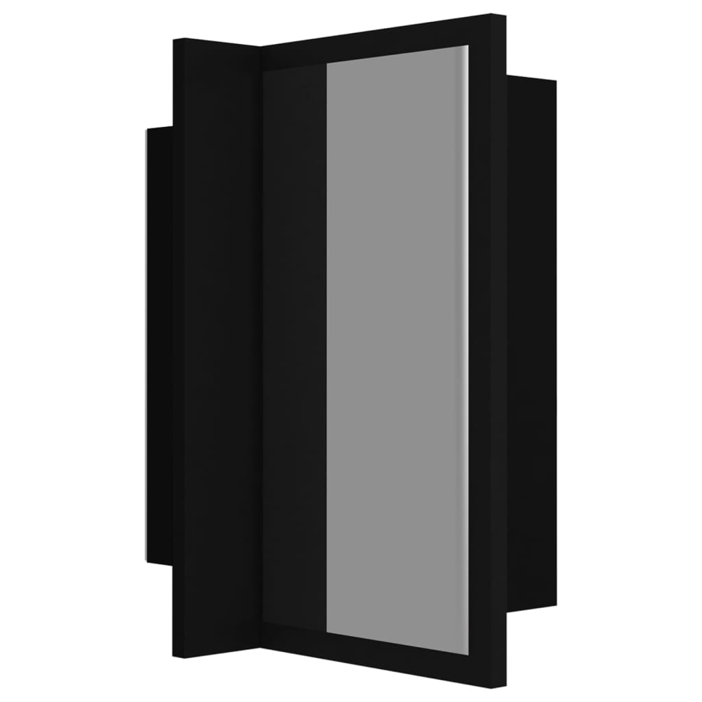 Kylpyhuoneen LED peilikaappi musta 40x12x45 cm - Sisustajankoti.fi