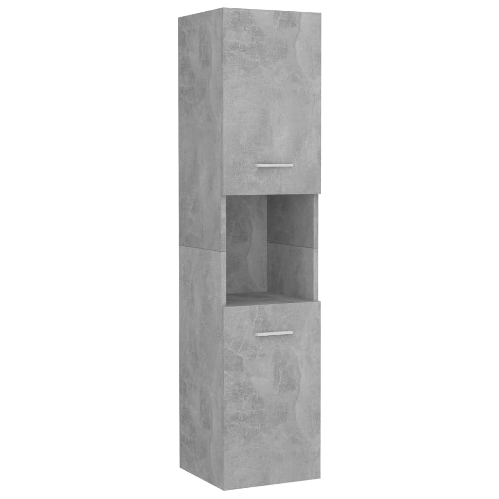 Kylpyhuonekaappi betoninharmaa 30x30x130 cm - Sisustajankoti.fi