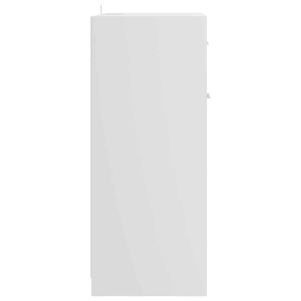 Kylpyhuonekaappi korkeakiilto valkoinen 60x33x80 cm - Sisustajankoti.fi