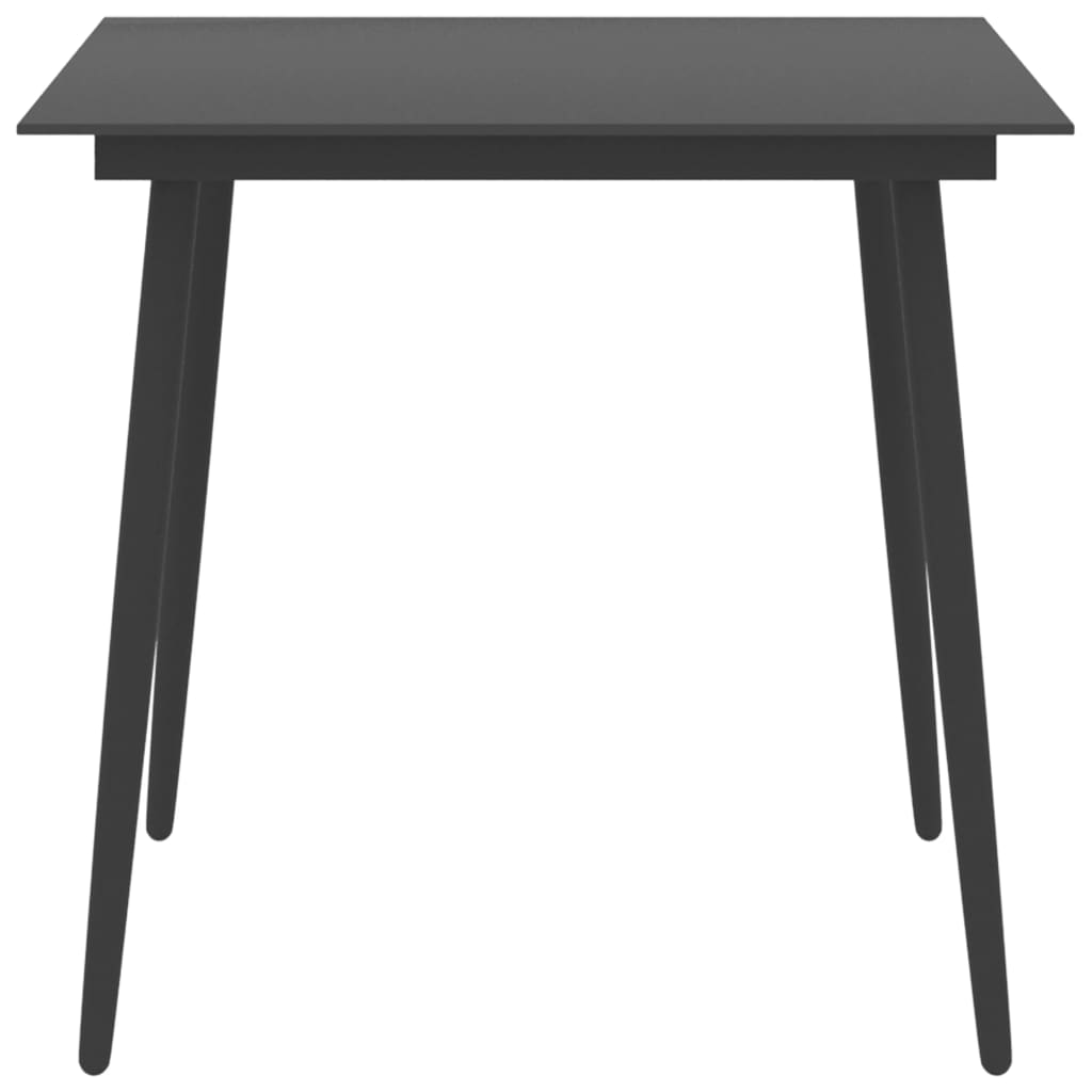 3-osainen Puutarharuokailuryhmä musta - Sisustajankoti.fi