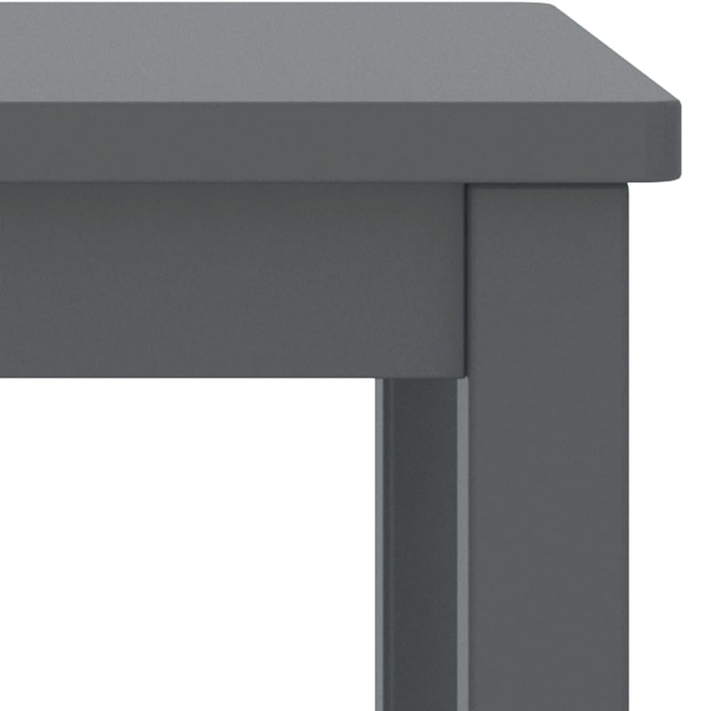 Yöpöytä tummanharmaa 35x30x47 cm täysi mänty - Sisustajankoti.fi