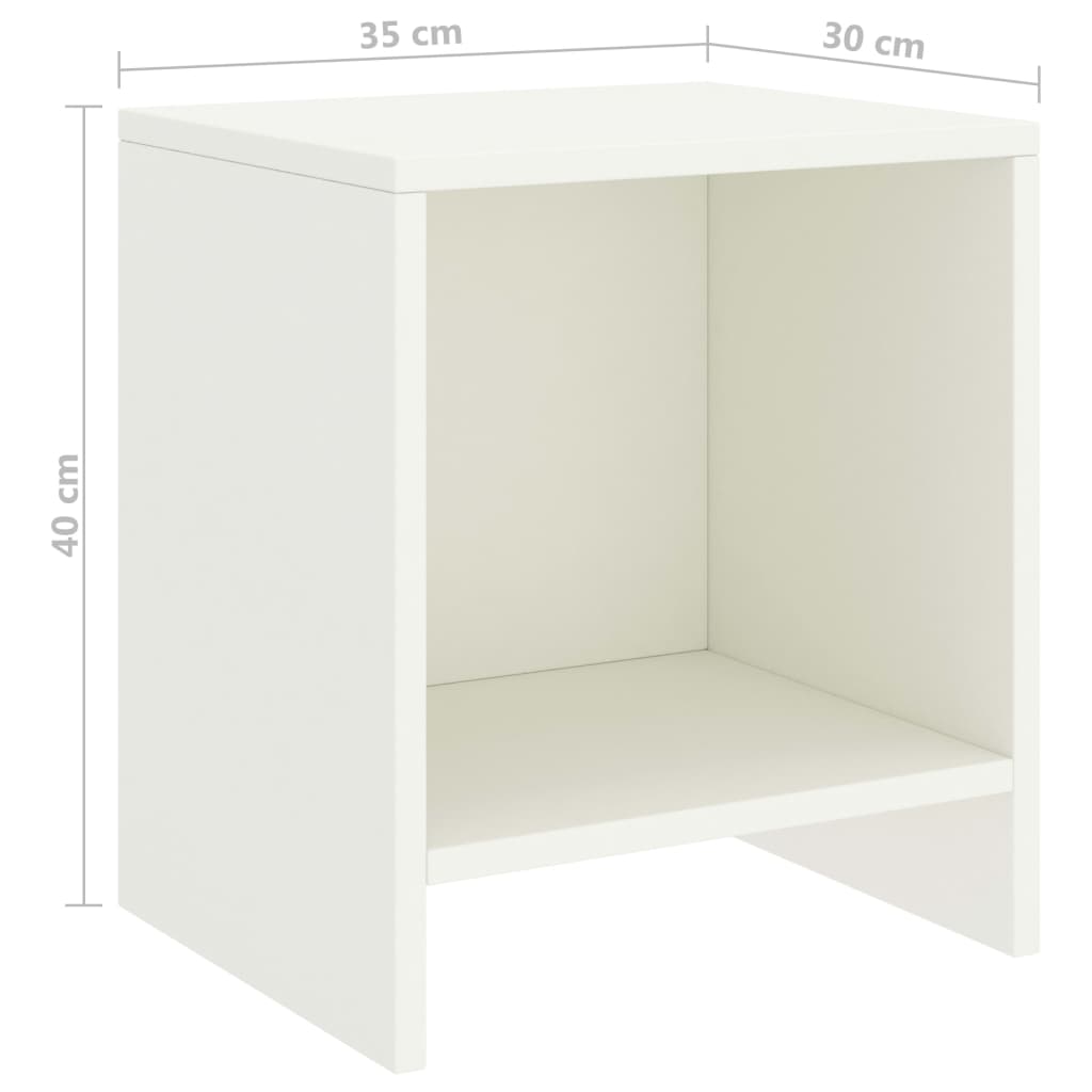 Yöpöytä valkoinen 35x30x40 cm täysi mänty - Sisustajankoti.fi