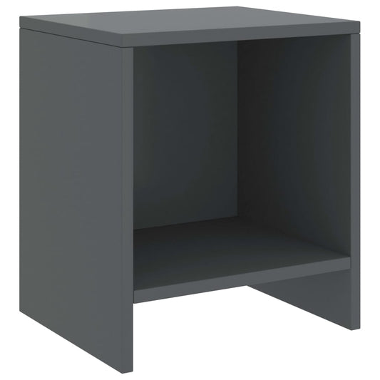 Yöpöytä tummanharmaa 35x30x40 cm täysi mänty - Sisustajankoti.fi