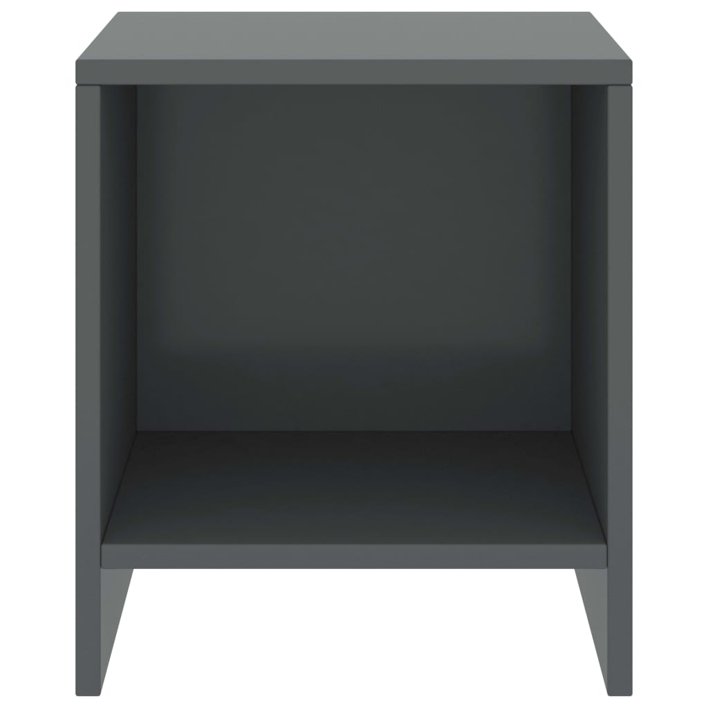 Yöpöytä tummanharmaa 35x30x40 cm täysi mänty - Sisustajankoti.fi