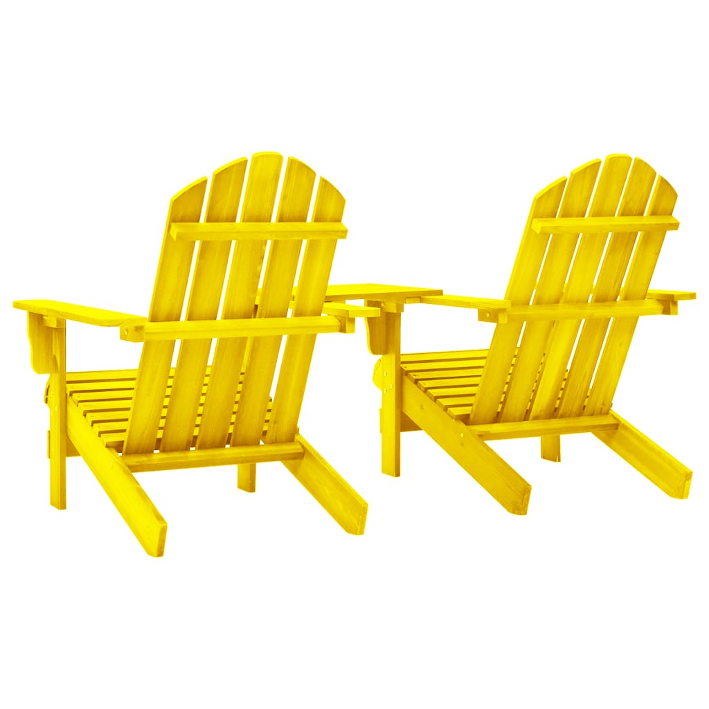 Adirondack-puutarhatuoli täysi kuusi keltainen - Sisustajankoti.fi