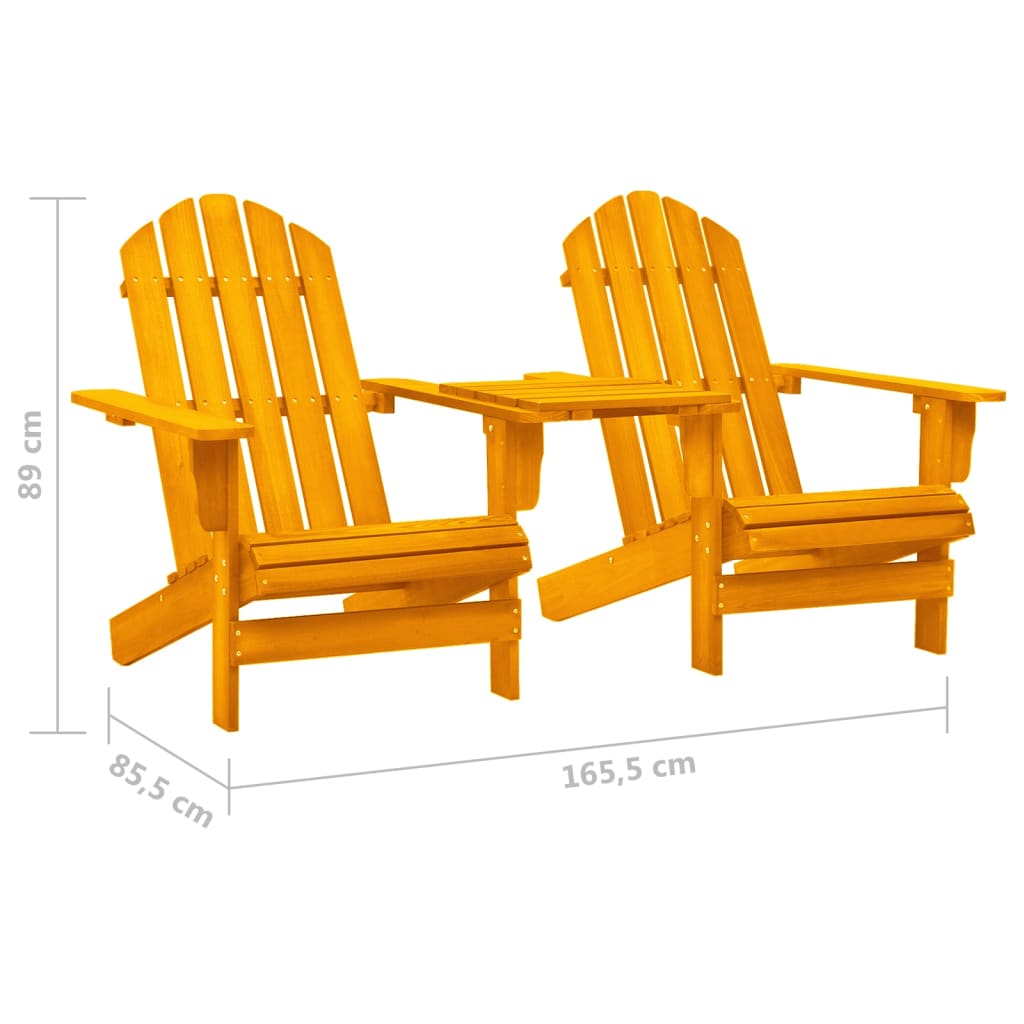 Adirondack-puutarhatuoli täysi kuusi oranssi - Sisustajankoti.fi