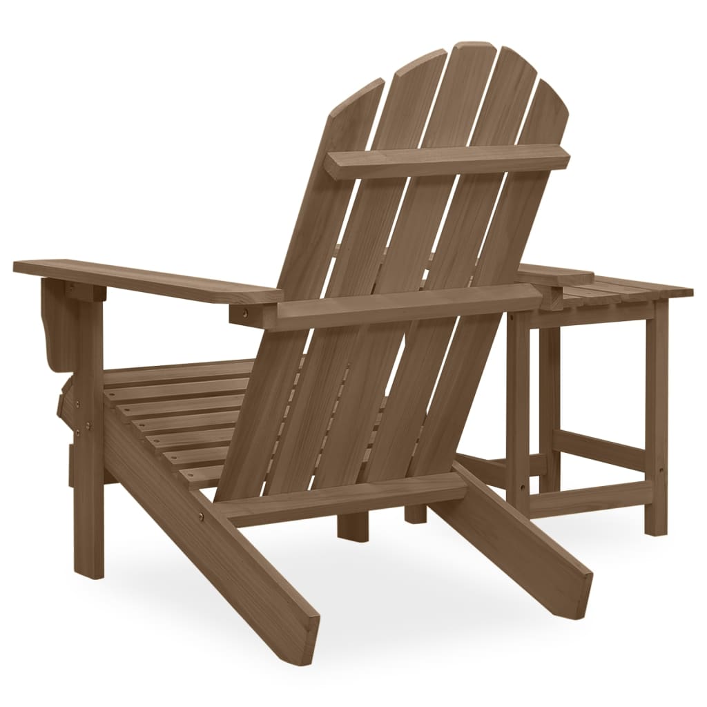Adirondack-puutarhatuoli pöydällä täysi kuusi ruskea - Sisustajankoti.fi
