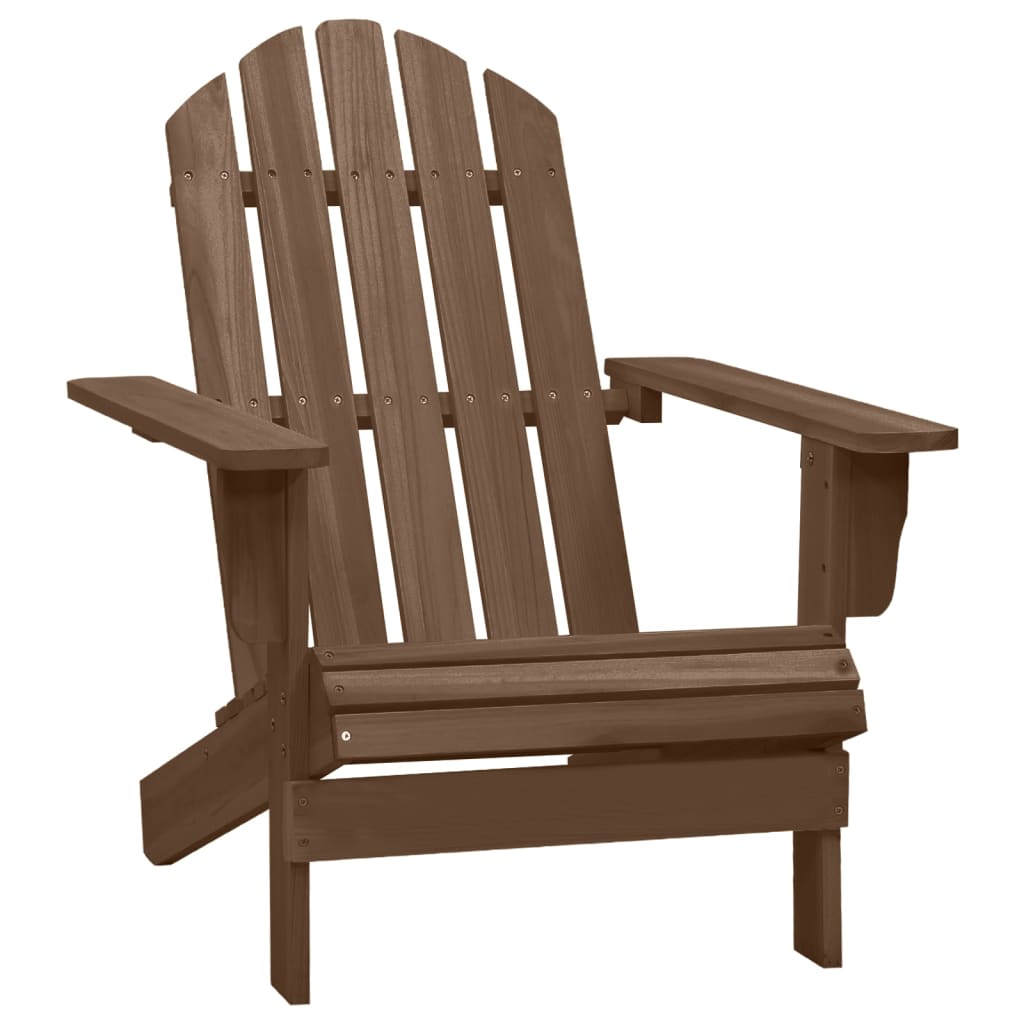 Adirondack-puutarhatuoli pöydällä täysi kuusi ruskea - Sisustajankoti.fi