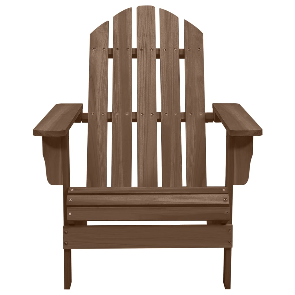 Adirondack-puutarhatuoli pöydällä täysi kuusi ruskea - Sisustajankoti.fi