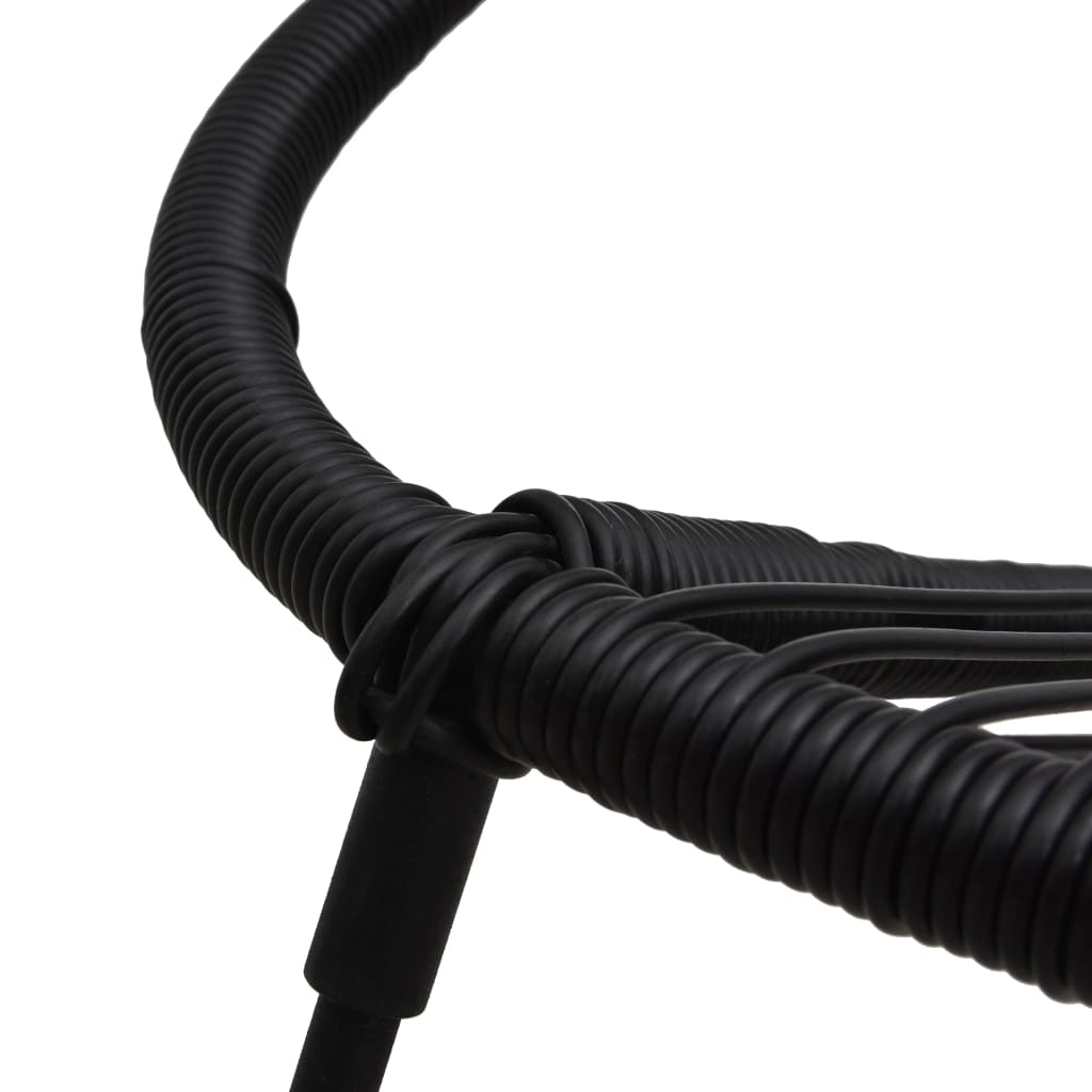 5-osainen Ulkoruokailuryhmä PVC rottinki musta - Sisustajankoti.fi