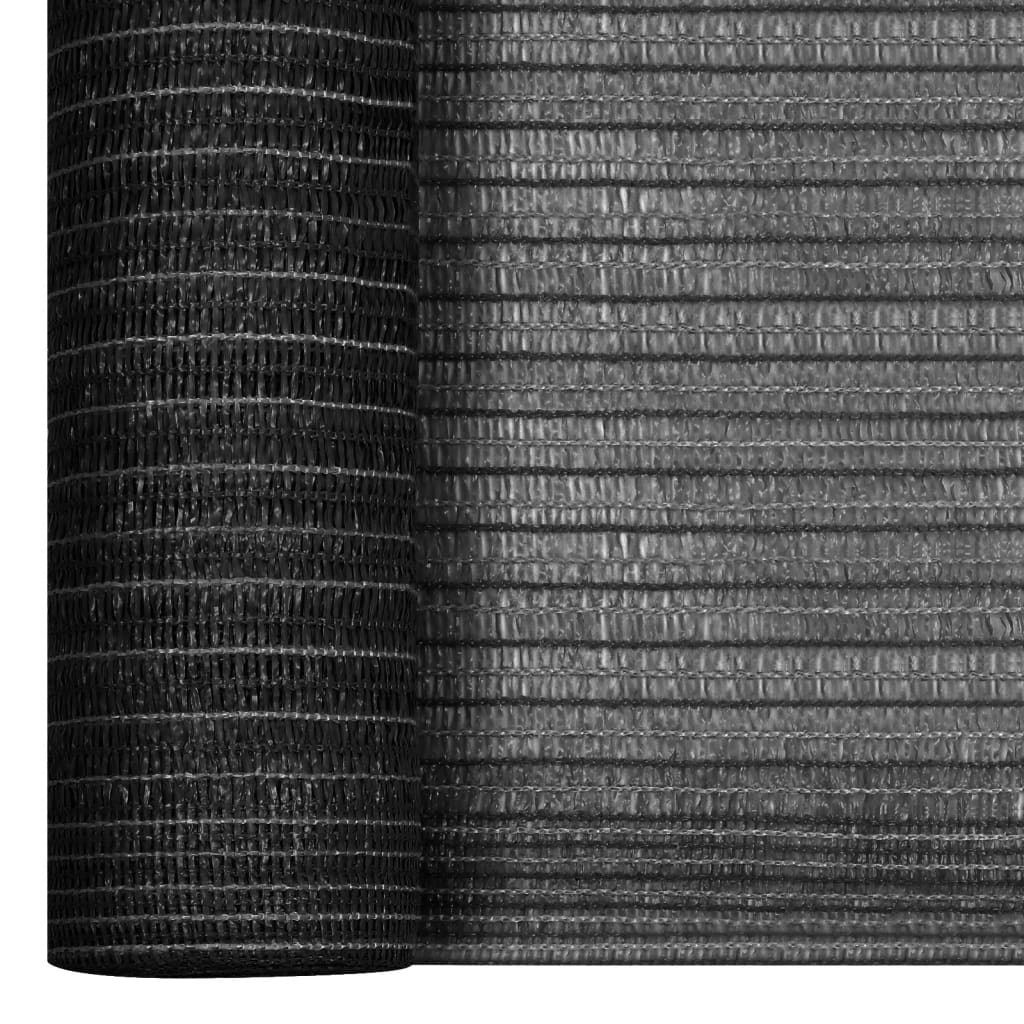 Näkösuoja antrasiitti 2x50 m HDPE 195 g/m² - Sisustajankoti.fi