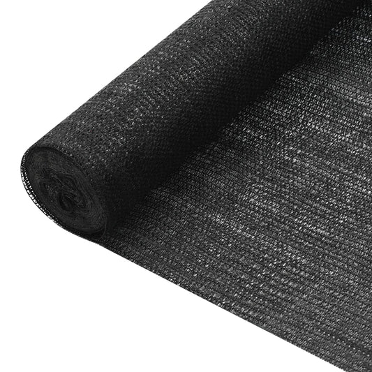 Näkösuoja musta 1,2x10 m HDPE 75 g/m² - Sisustajankoti.fi