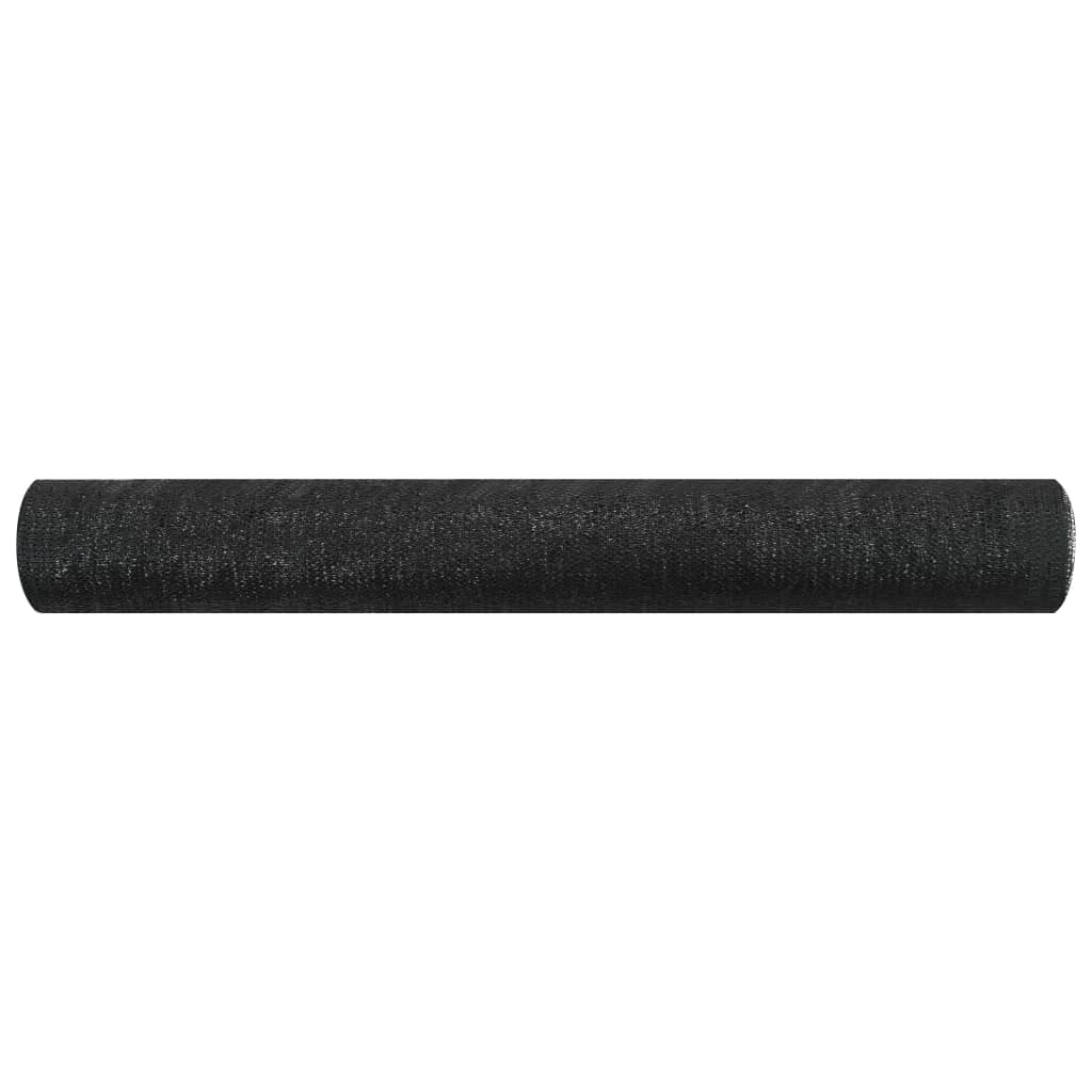 Näkösuoja musta 1,2x10 m HDPE 75 g/m² - Sisustajankoti.fi